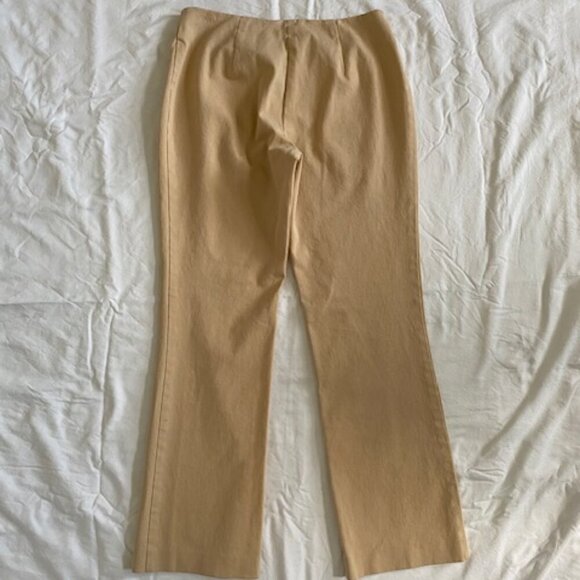 VINTAGE LILLY PULITZER Tan Khaki Stretch Pants Sz 2 - Picture 9 of 11